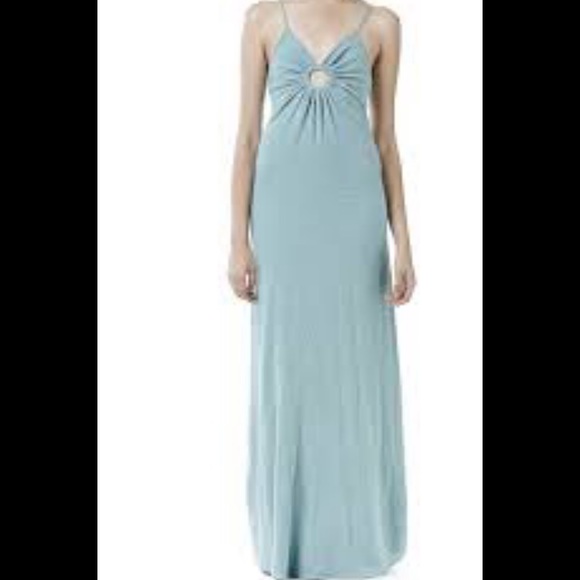 NWT Michelle Jonas Keyhole Maxi Dress in Lavender (Pink Topaz) Size Small - Picture 9 of 11